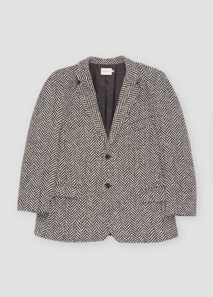 Jeanne Woman Jacket - Ash Herringbone - L - blazer - baby