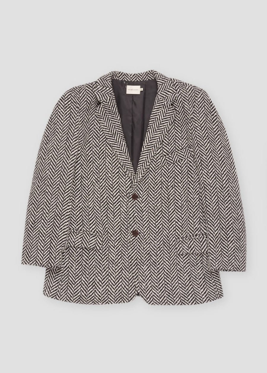 Jeanne Woman Jacket - Ash Herringbone - L - blazer - baby