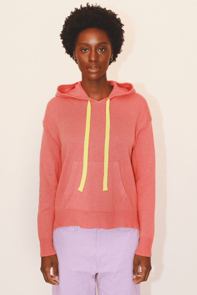 Jenna Pullover Hoodie - Coral - Hoodie