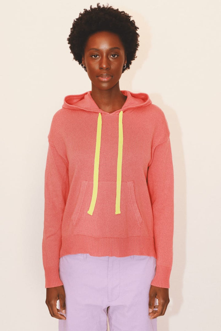 Jenna Pullover Hoodie - Coral - Hoodie