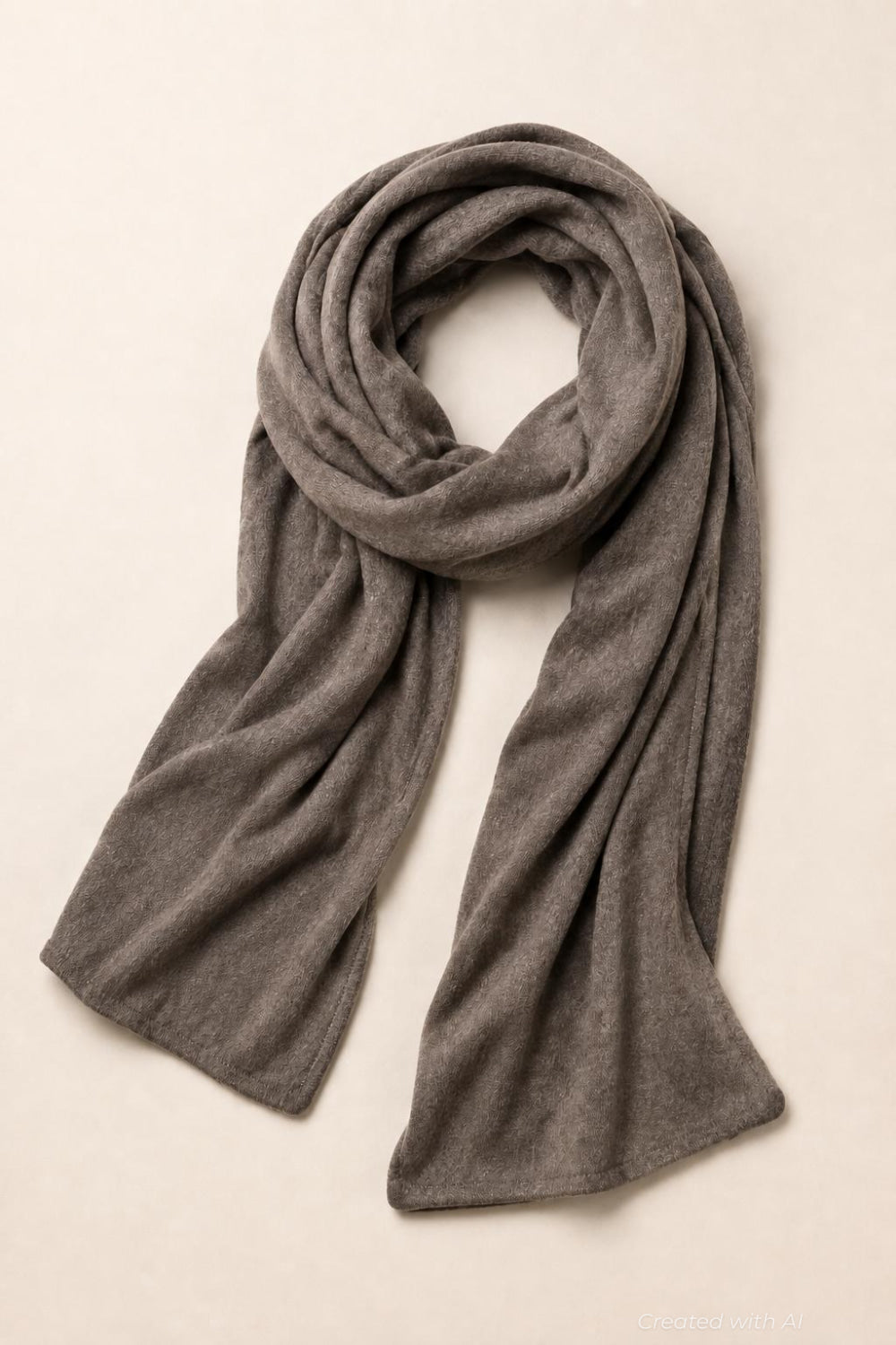 Jersey Scarf - Heathered Brown - OS - Scarf