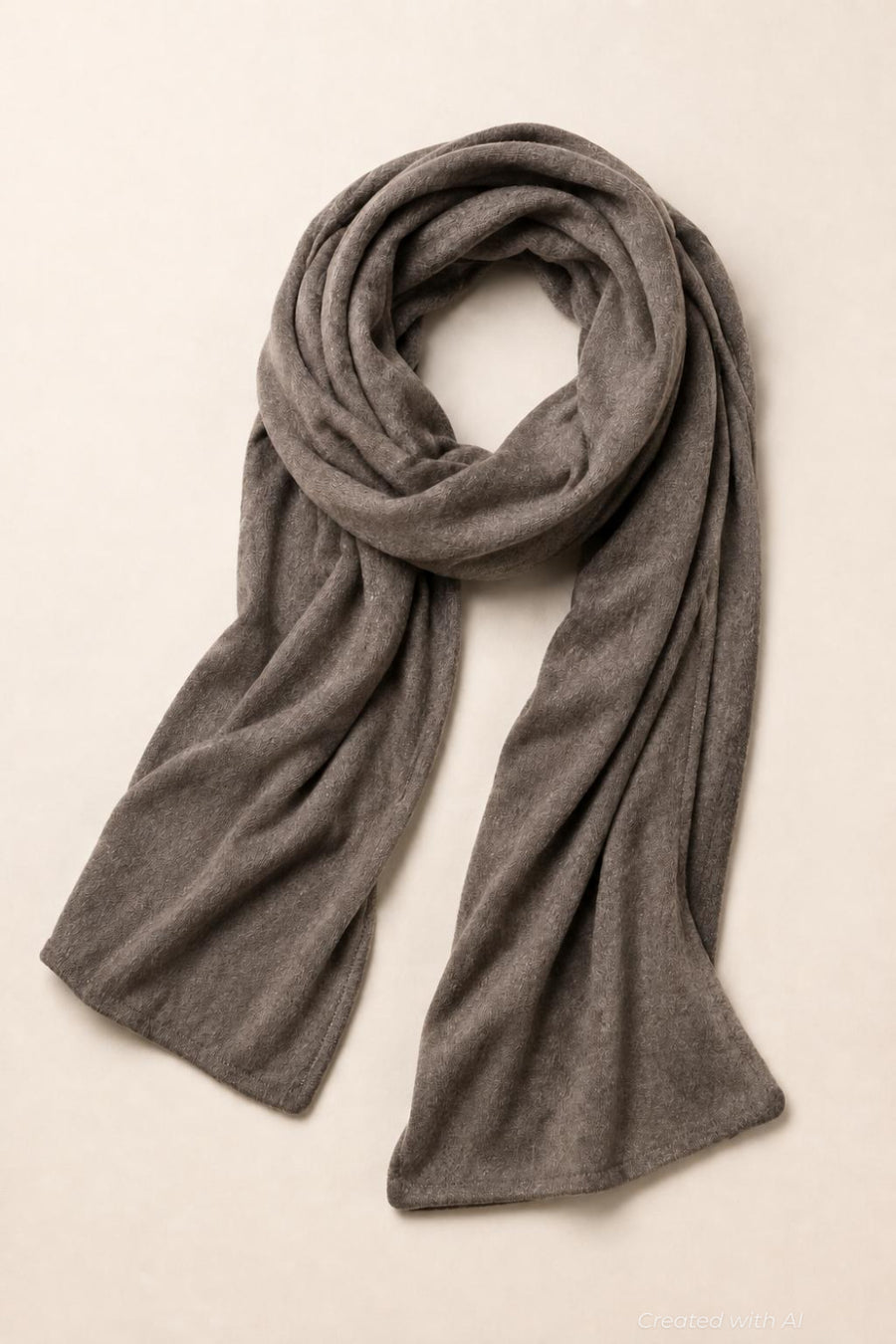 Jersey Scarf - Heathered Brown - OS - Scarf