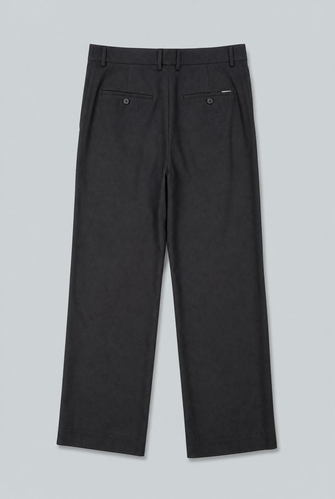 Pleated Wide Trousers - Black