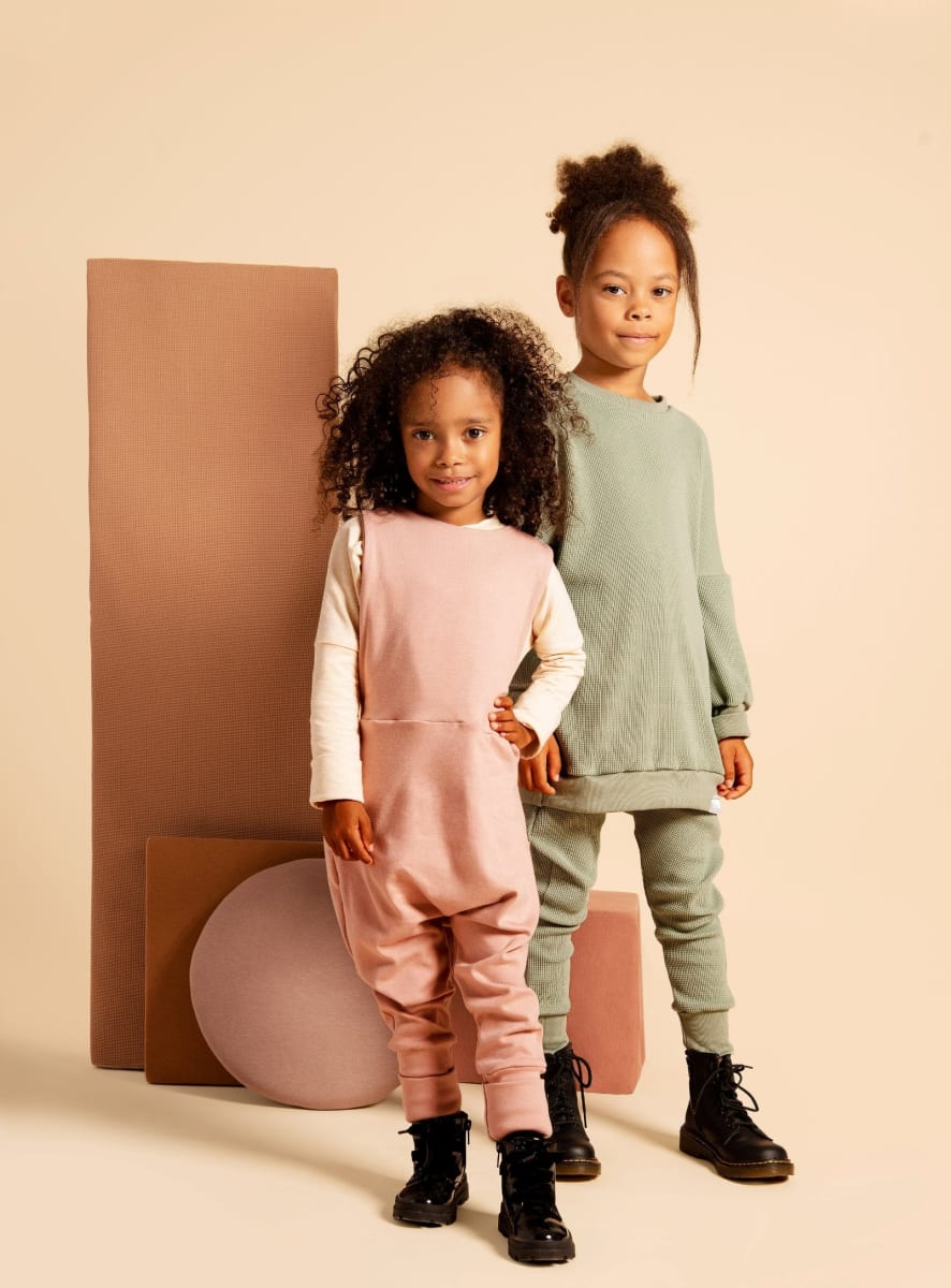 Grow With Me Overalls - Strawberry Milkshake