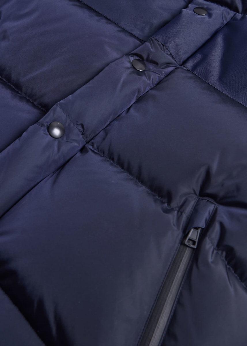 Hooded Puffer Vest - Navy