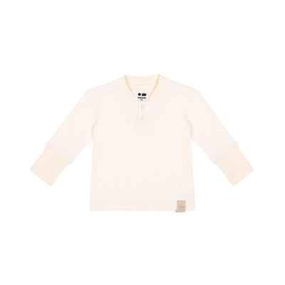 Baby Henley with Long Sleeve - Off-white