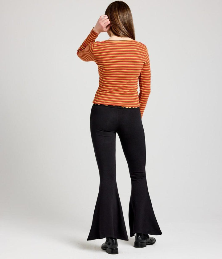 Jill Top - Coral Multi Stripe - Shirt