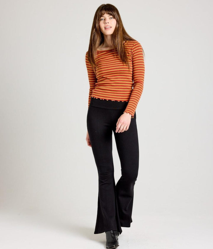 Jill Top - Coral Multi Stripe - Shirt