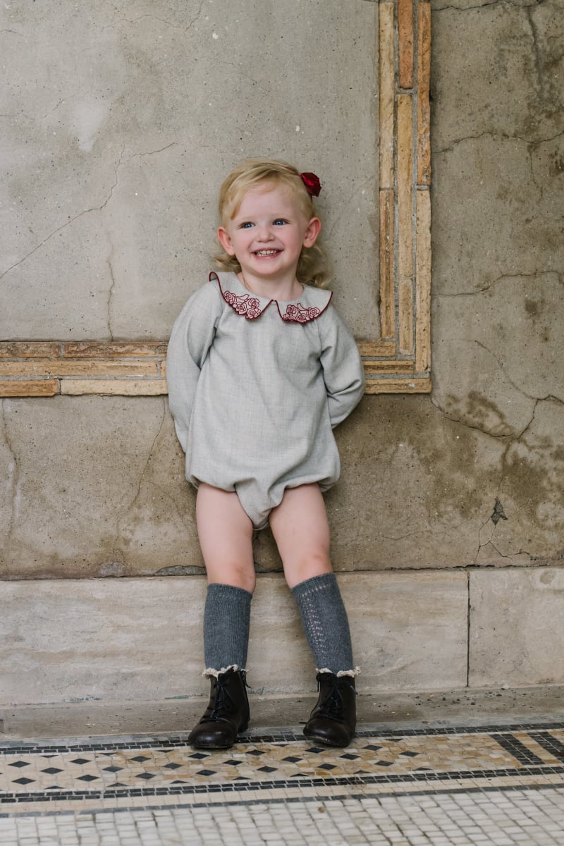 Holland Romper - Grey