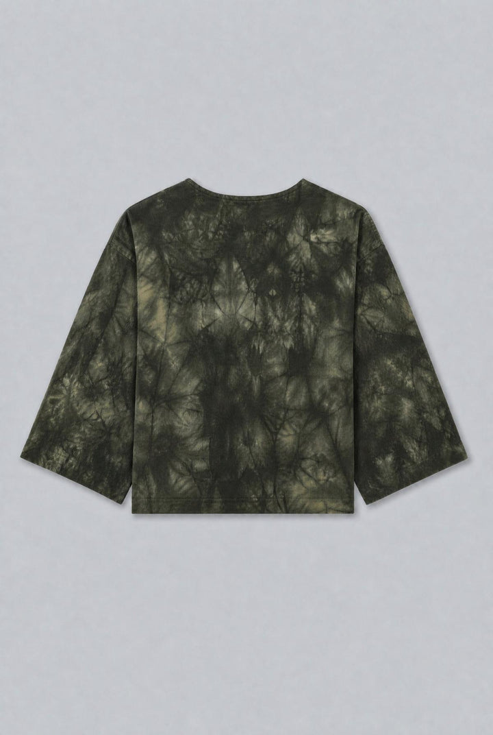 Birdie Corduroy Top - Army Tie Dye