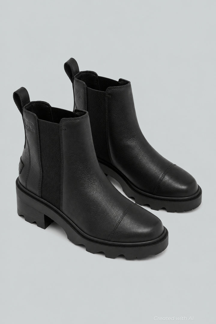 Joan Nowtm Chelsea Women’s Boots - Black - 7 B MEDIUM - Boots