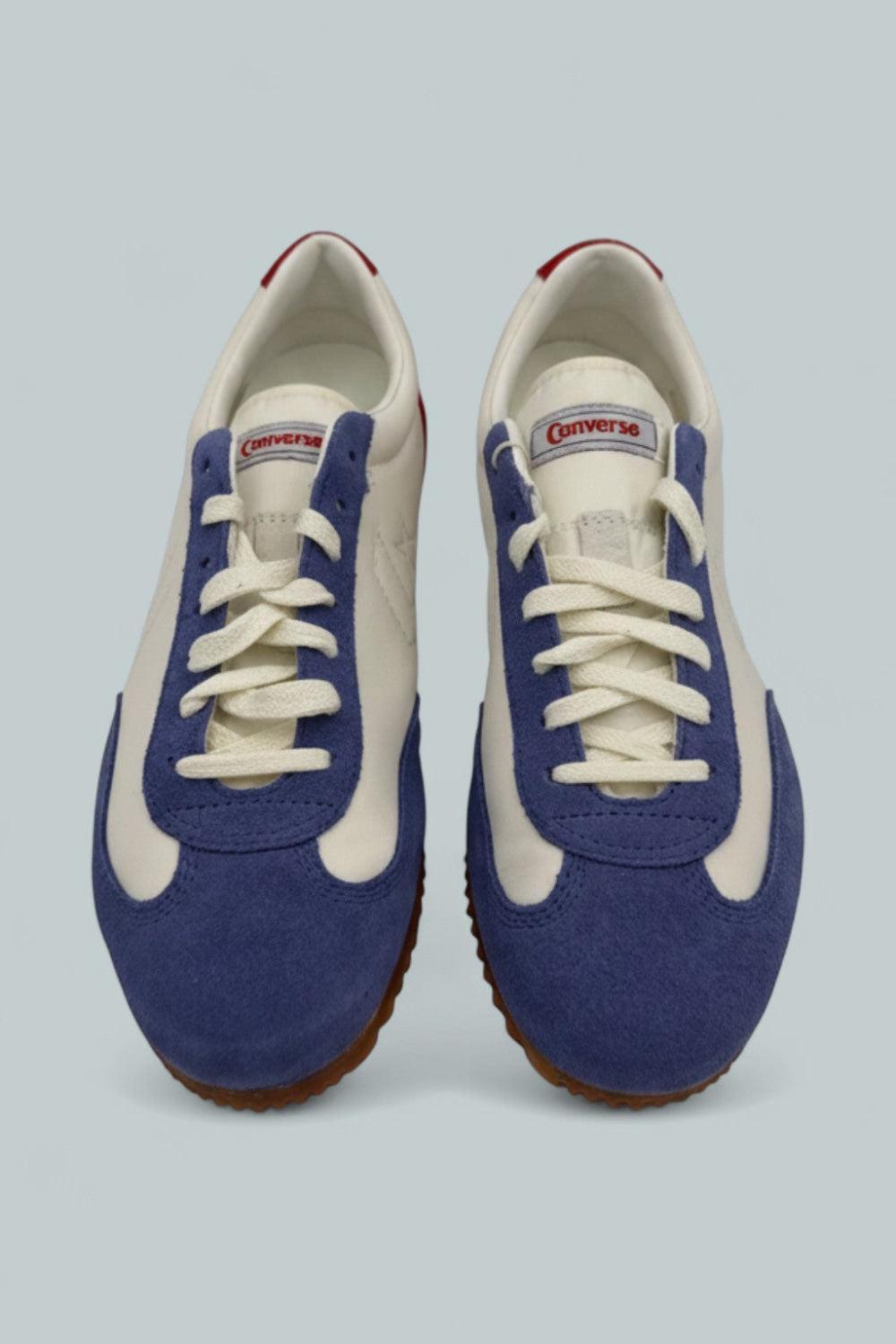 Jogger Ox Low Top Sneakers - Egret/Indigo Storm/Red - 8 - Sneaker
