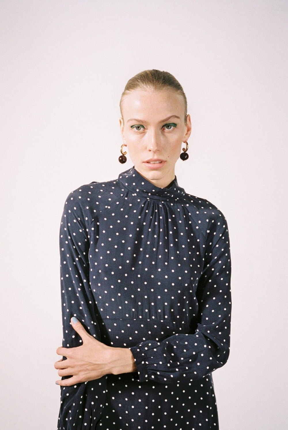 Jordan Dress - Dotted Navy - Dresses