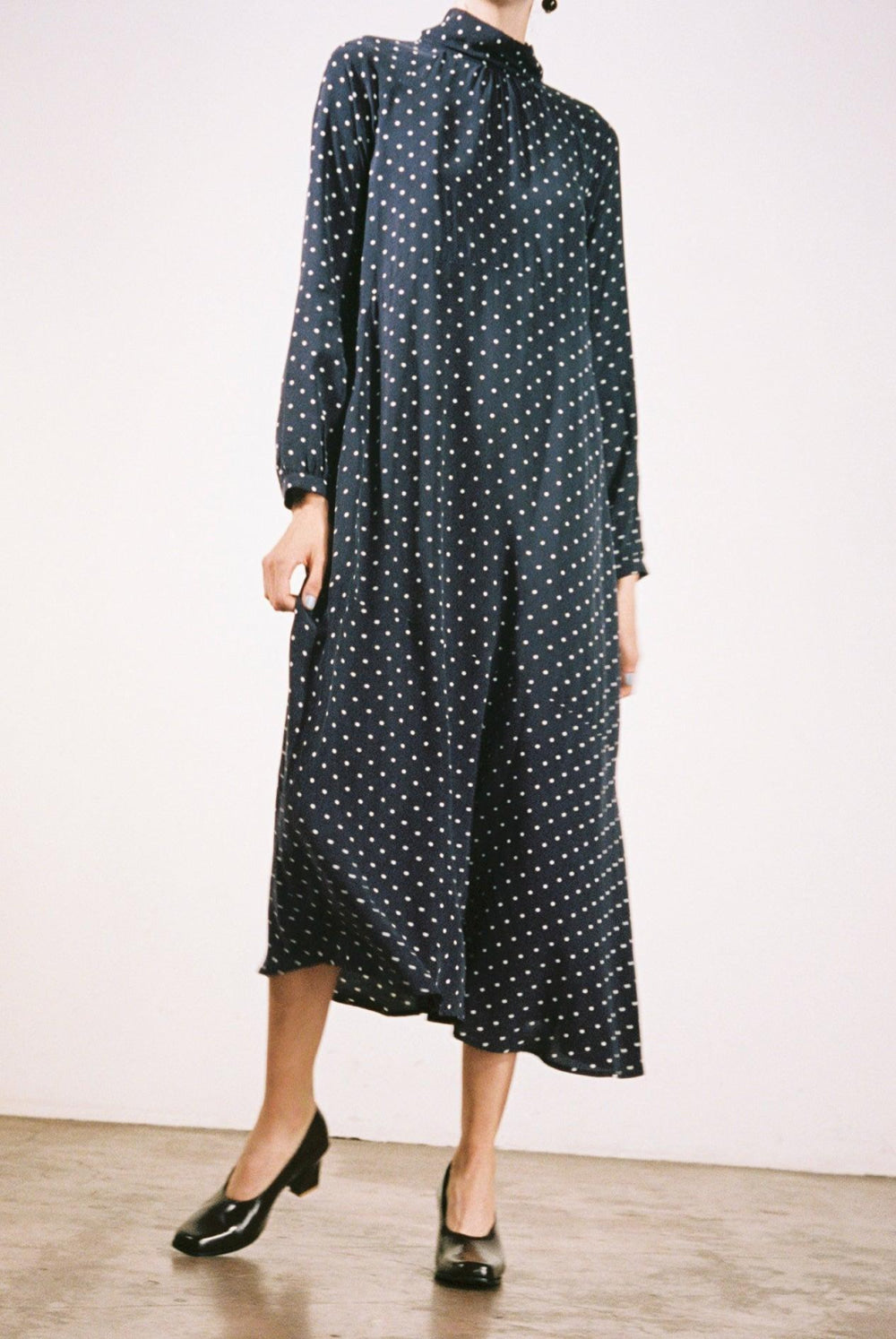 Jordan Dress - Dotted Navy - Dresses