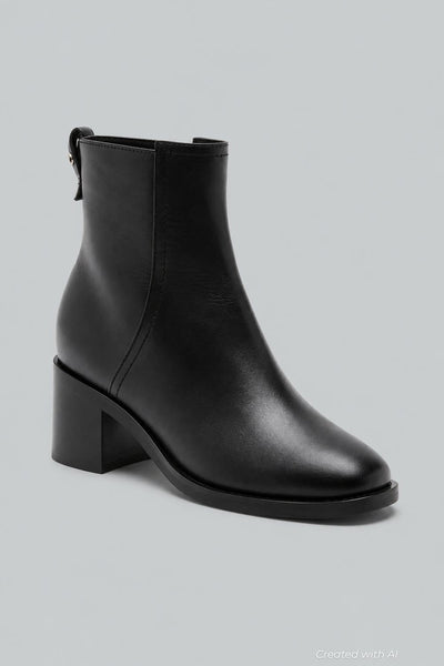 Jordan Leather Boot - Black - Bootie