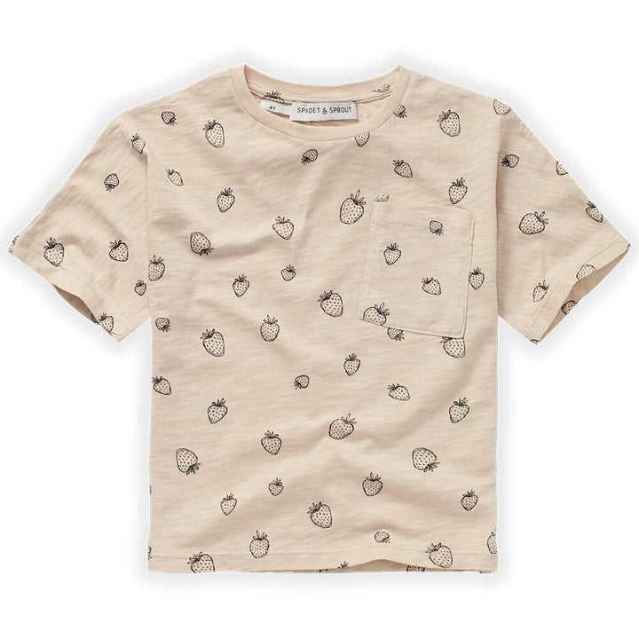 Strawberry Tee Shirt - Sesame Tops Sproet & Sprout 