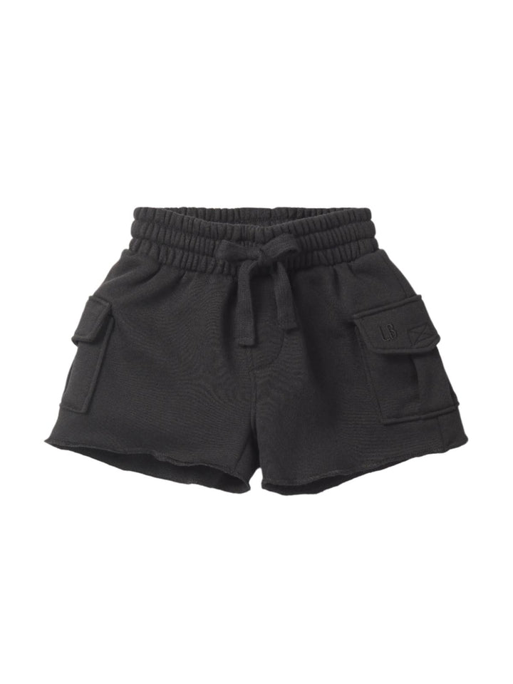 Raw Edge Cargo Short - Black