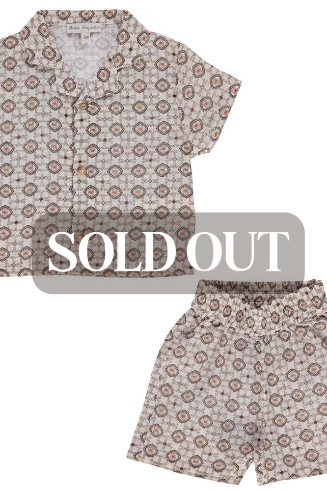 Jules Simple Set - Azulejo - Button Down Shirt