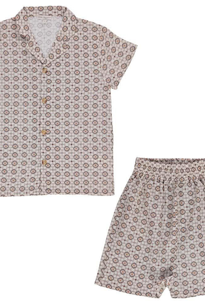 Jules Simple Set - Azulejo - Button Down Shirt