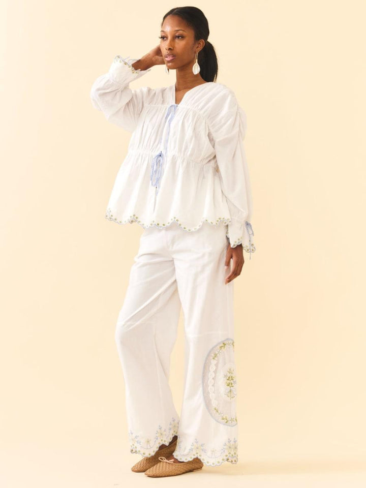 Juliana Pants - White Whimsy - FINAL SALE - Pants