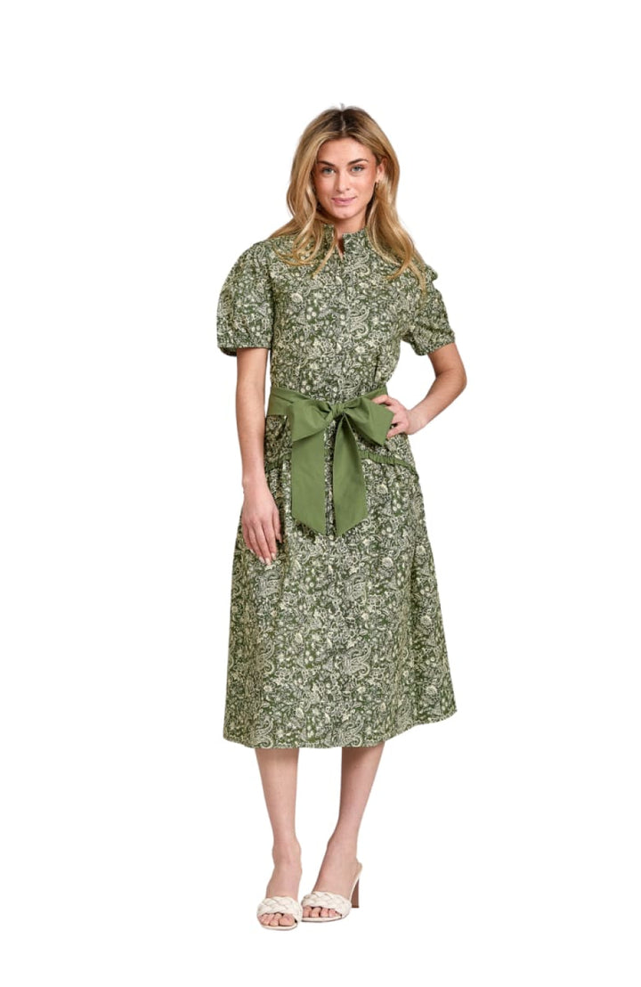 Julie Dress - Olive Paisley - Dresses