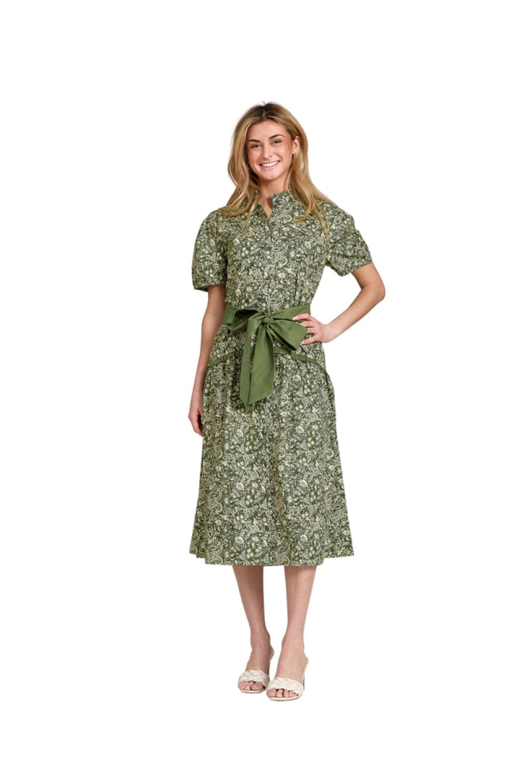 Julie Dress - Olive Paisley - Dresses