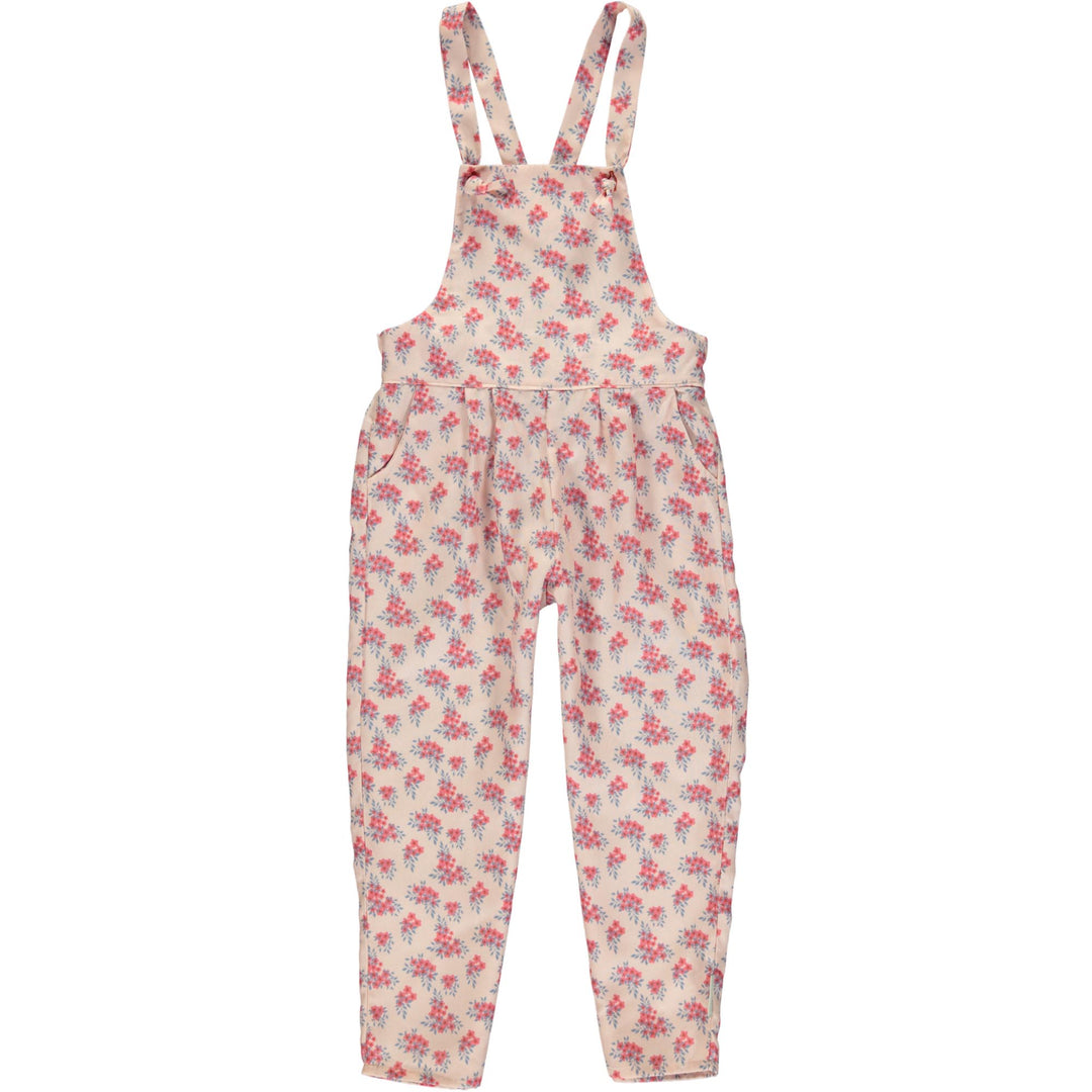 Baby Jumpsuit - Pale Pink w/Flowers