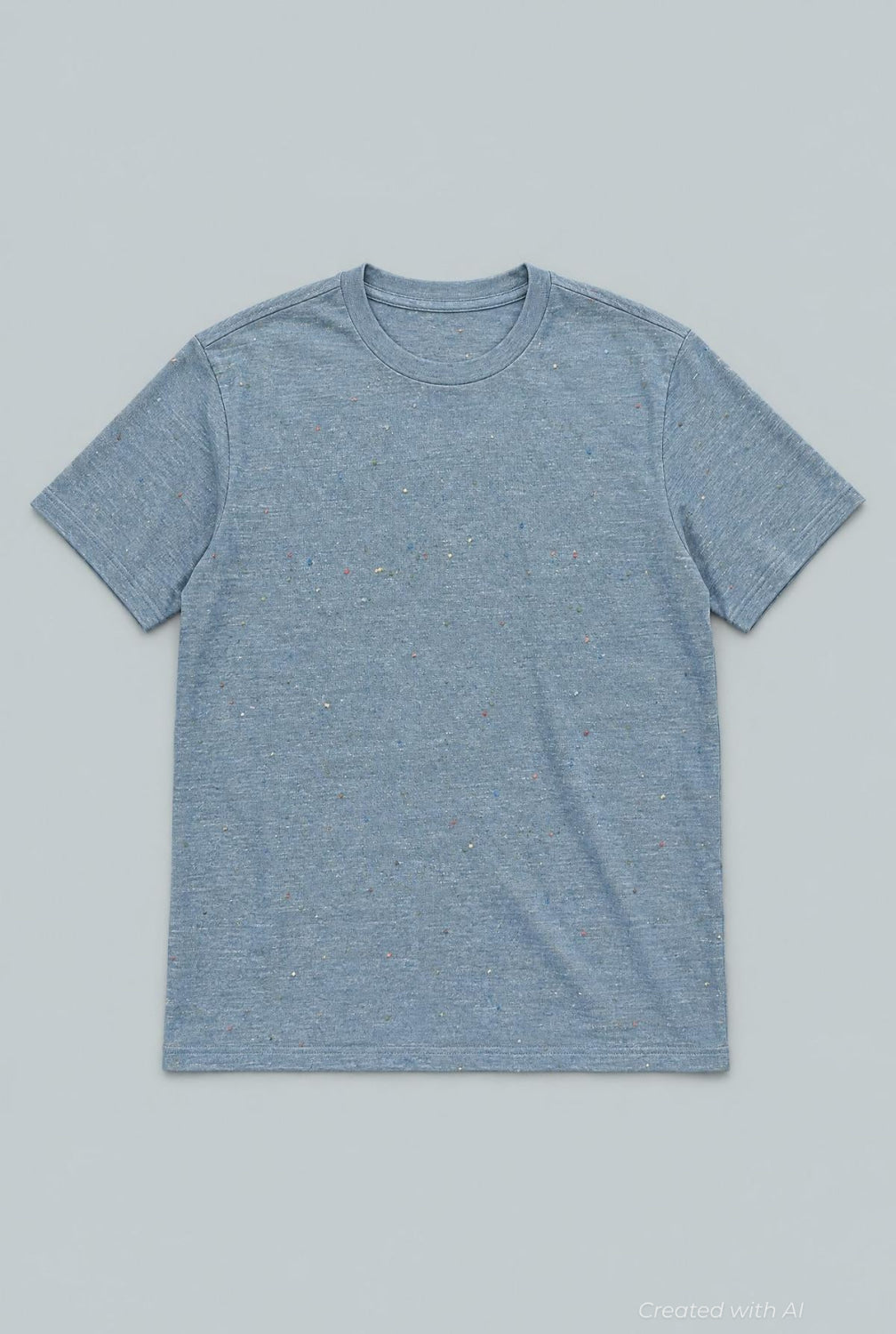 Junko Donegal Crewneck Tee - Blue - M - T-shirt