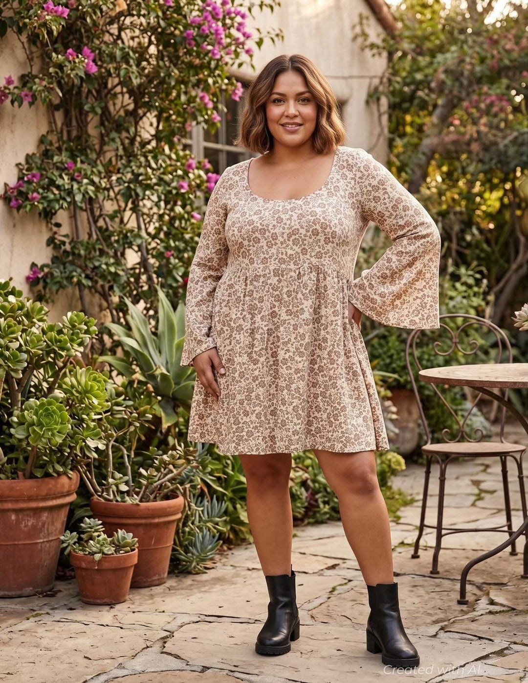 Jupiter Dress - Spice Happy Flower - Dresses
