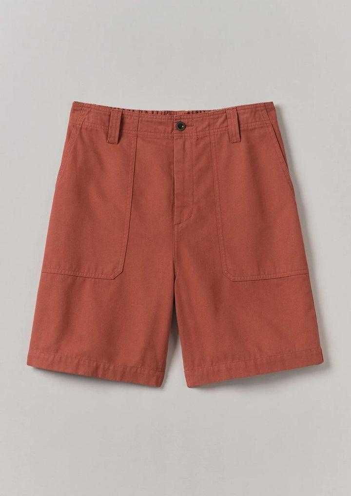 Rory Cotton Canvas Shorts Terracotta
