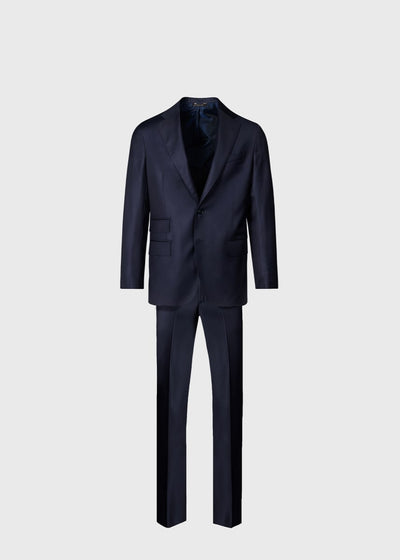 Super 110s Wool Soft Suit - Navy