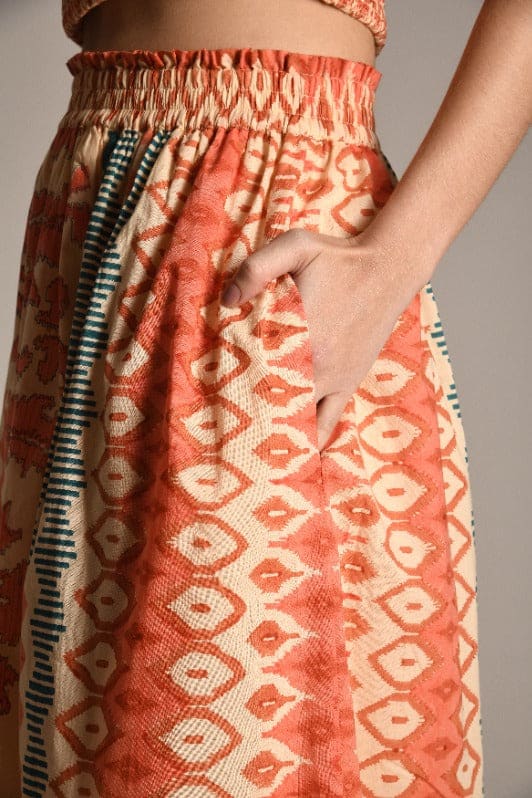 Maira Maxi Skirt - Coral