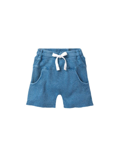 Waffle Harem Short - Blue