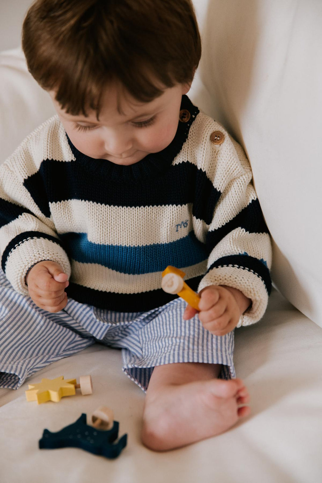 Celosia Baby Jumper Summer Midnight Stripes