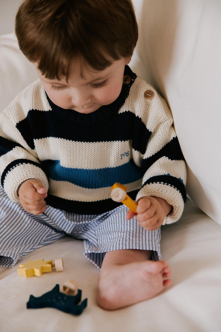 Celosia Baby Jumper Summer Midnight Stripes