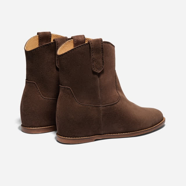 Amaya Bootie - Umber Brown Suede