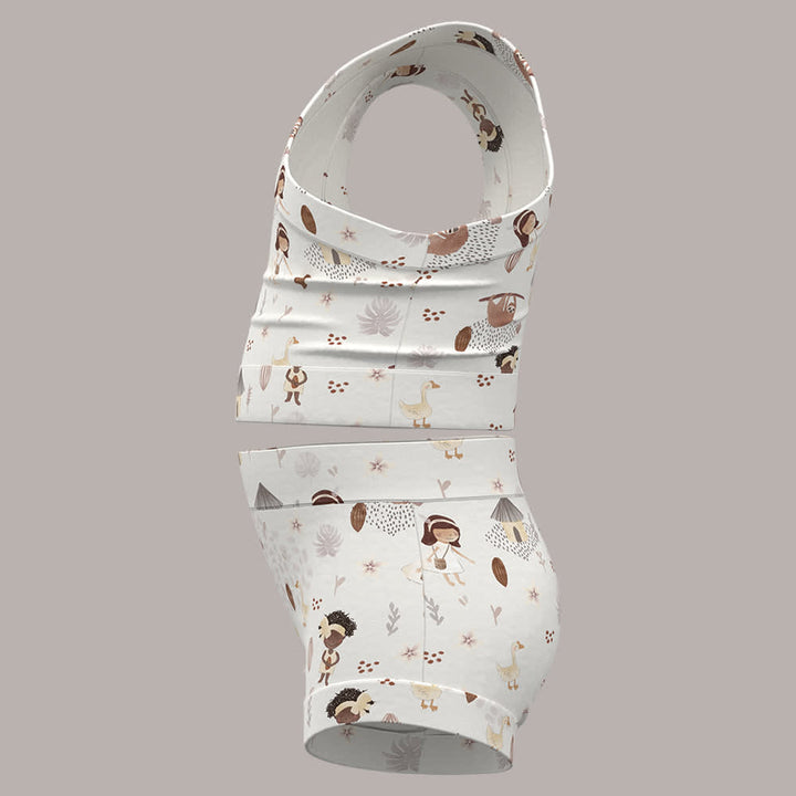 Bummies + Shoulder Tank - Cacao Farm
