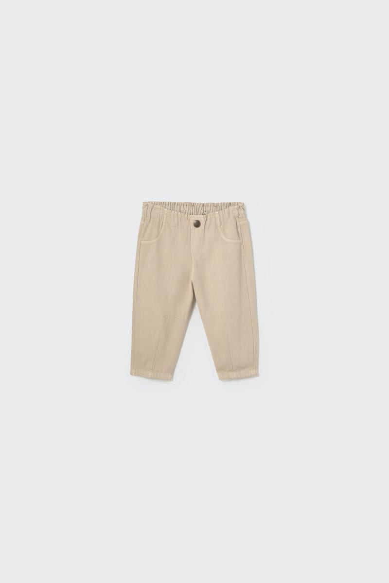Smooth Cotton Twill Baby Pants