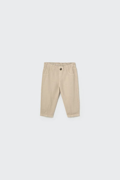 Smooth Cotton Twill Baby Pants
