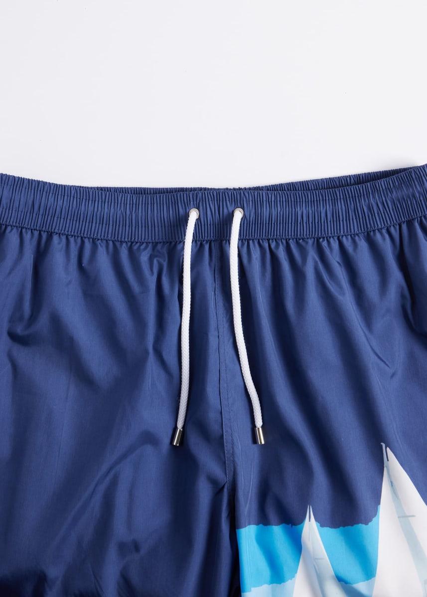 Sailboat Swim Trunk - Navy