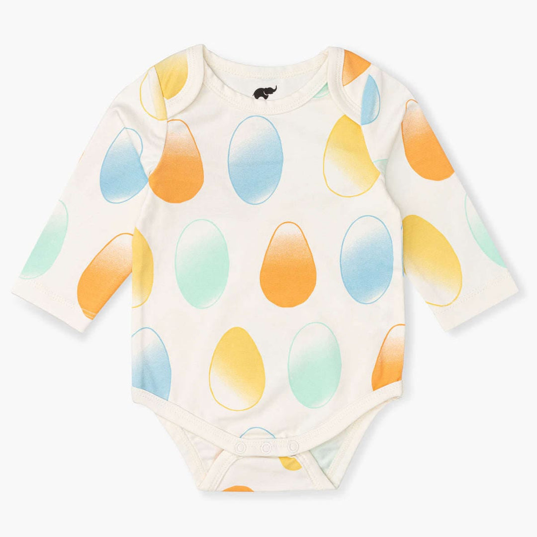 Long Sleeve Jack + Jill Bodysuit - Easter Eggs