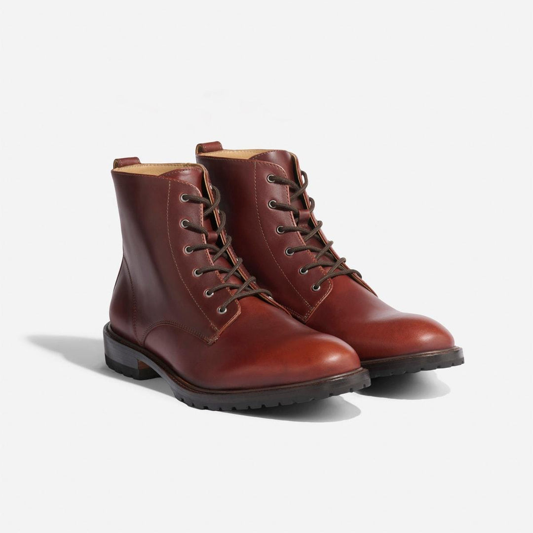 Nisolo Martin All-Weather Boot - Mahogany - Imperfect Boots Surprise Box