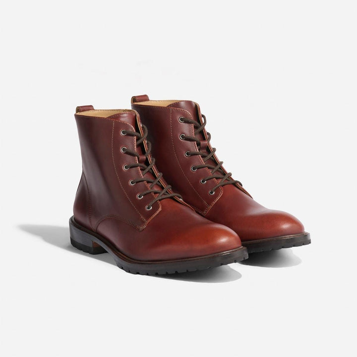 Nisolo Martin All-Weather Boot - Mahogany - Imperfect Boots Surprise Box