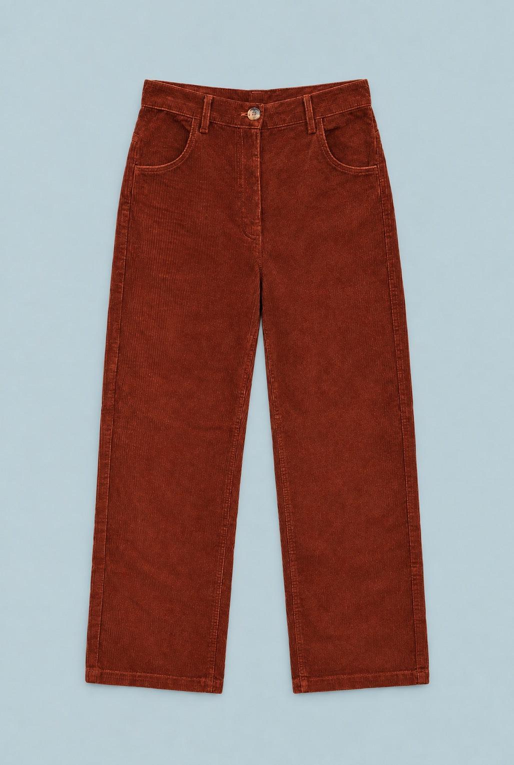 Corduroy Pant - Rust