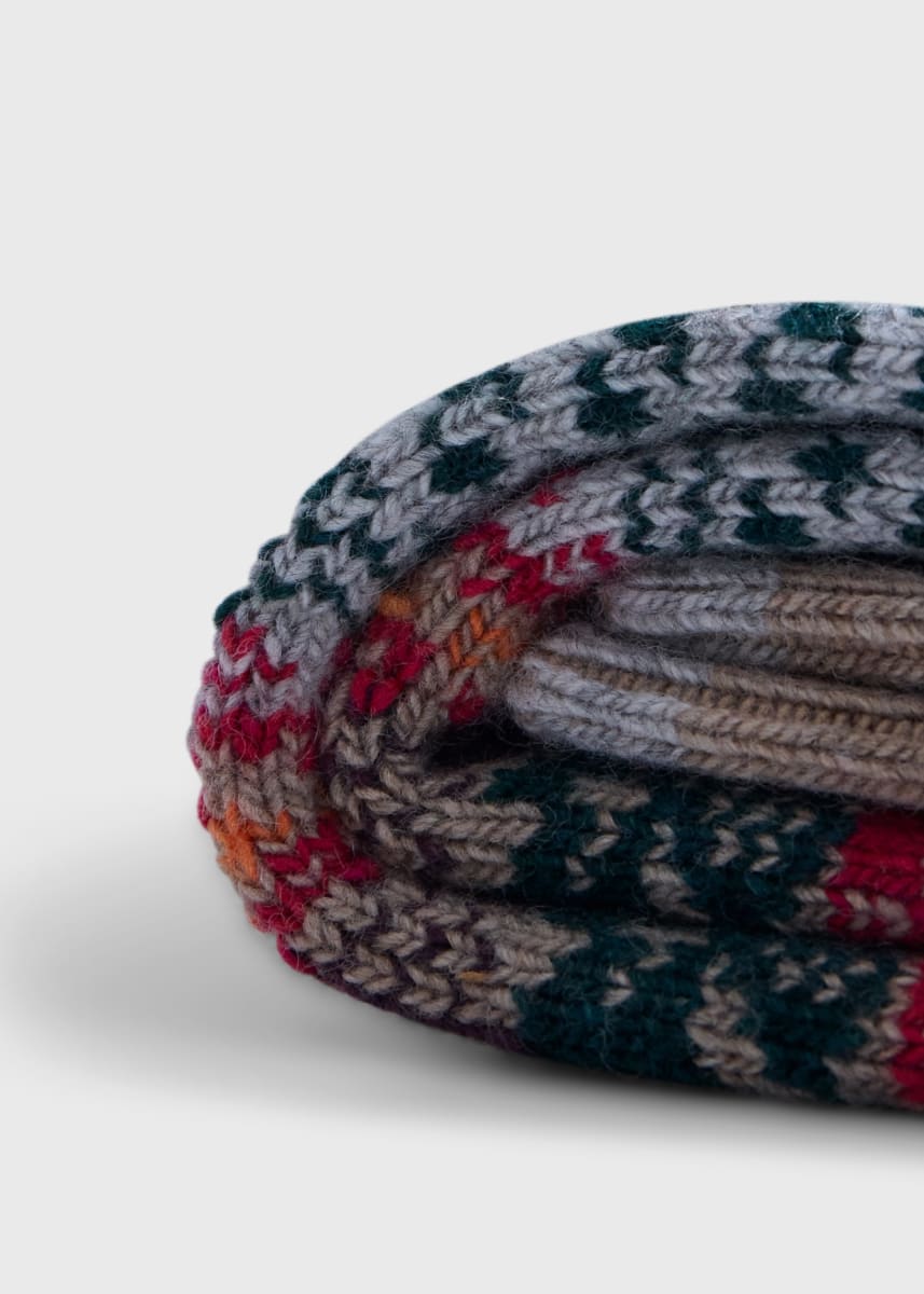 Fair Isle Sock - Tan