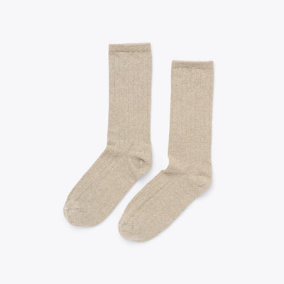 Cotton Crew Sock - Oat - FINAL SALE