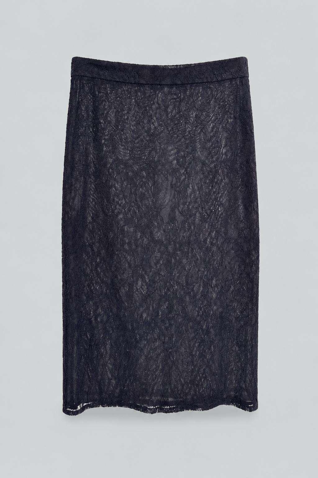Lace-Up Skirt - Black