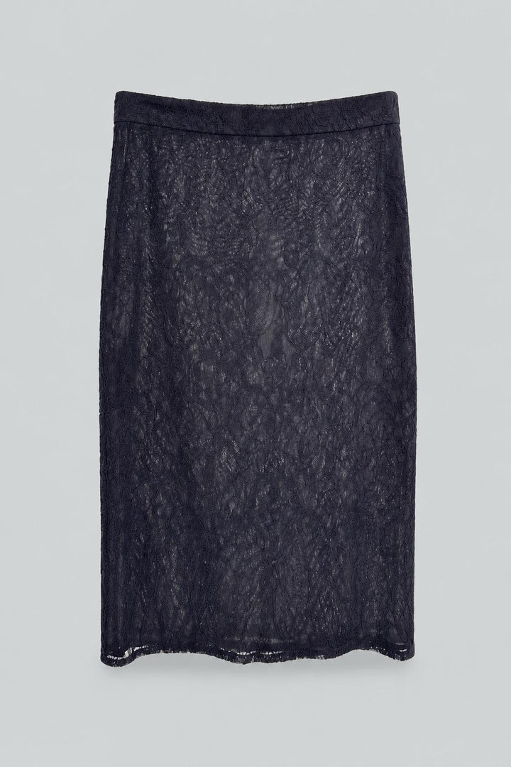 Lace-Up Skirt - Black
