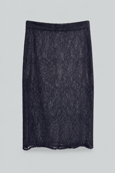 Lace-Up Skirt - Black