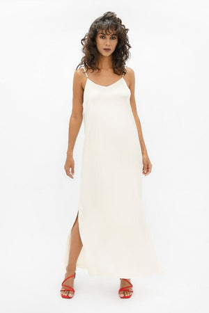 Calabar Slip Dress - Pearl